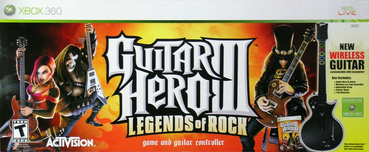 Guitar Hero III Legends of Rock box art for Xbox 360